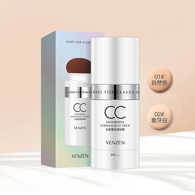 CC Cream Moisturizing CC Stick Concealer Foundation Base Makeup Brightening Mushroom Head Make up Cosmetics