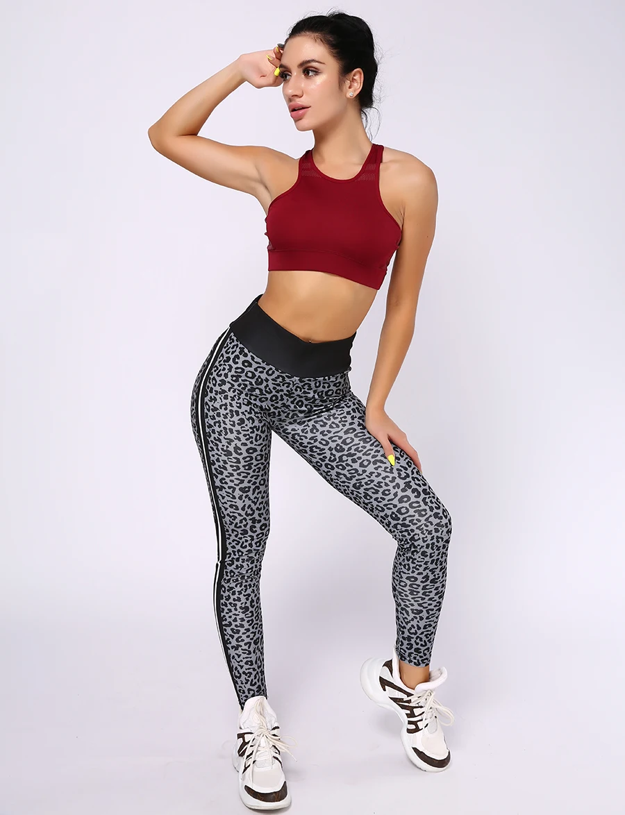 HIFOLK Leopard Leggings Women Sexy Skinny Trousers High Waist Push Up Fitness legging Female Activewear Pants Polyester Leggins