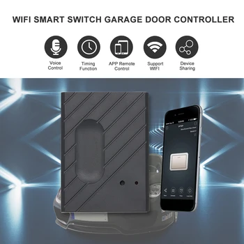 

WiFi Switch Smart Garage Door Opener Controller with Alexa,Google Voice Control IFTTT Smart "eWeLink" APP control