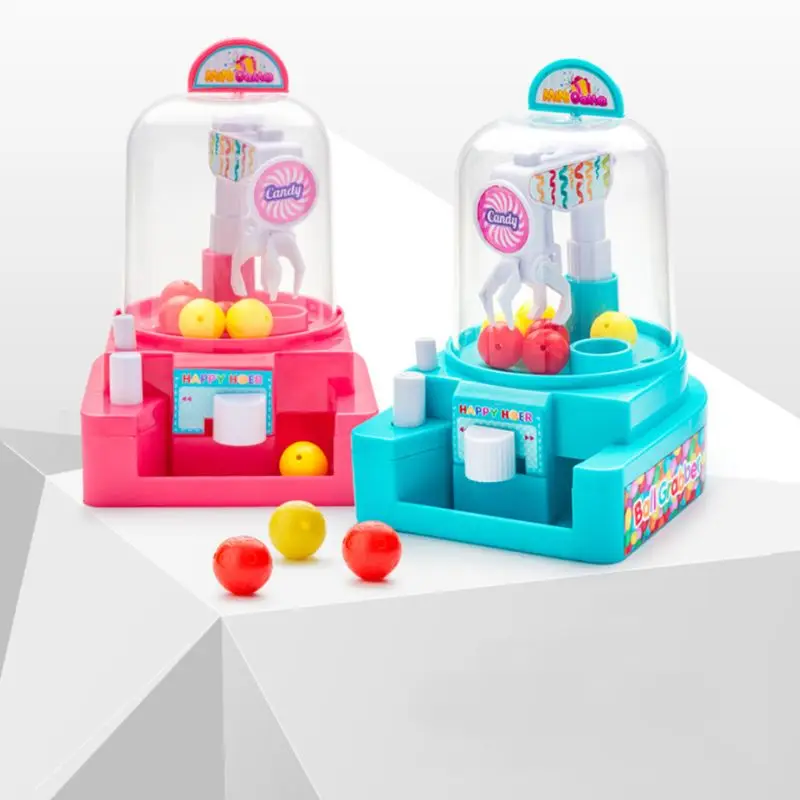 

Children Mini Simulation Catching Ball Machine Candy Catcher Manual Grabber Educational Toys For Boys Girls E65D