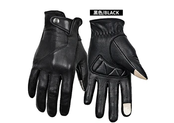 

VEMAR Motorcycle Gloves Men Touch Screen Leather Electric Bike Glove Cycling Full Finger Motorbike Moto Bike Motocross Luvas