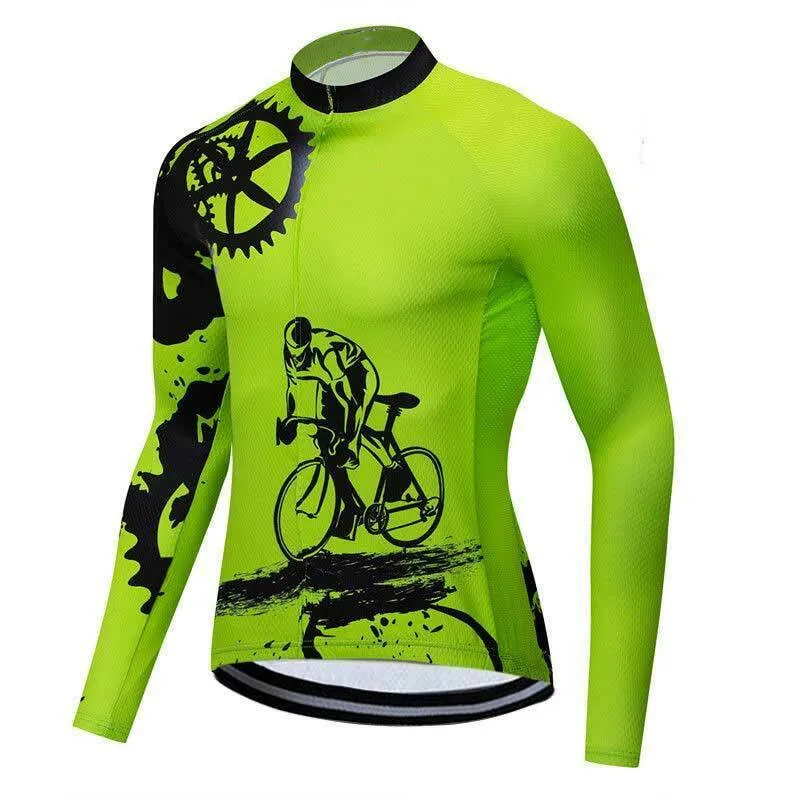 Men's Long Sleeve Bike Shirts  Quick Drying Mountain Bike Tops 2022 Newest Design Cycling Jerseys Racing MTB Off Road Clothing 6