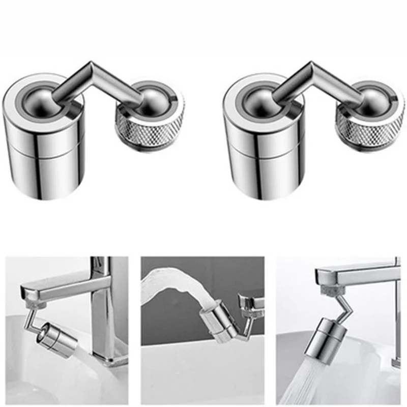 

Brass Tap Aerator 720Â°Rotation Universal Splash-Proof Swivel Aerator Water Saving Faucet Kitchen Bathroom Filter Foamer Aerators