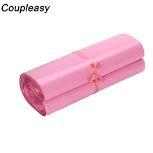 100 шт розовый пластиковый конверт почтовая сумка самоклеющаяся Курьерская сумка Поли Почтовый экспресс конверты 7 размеров