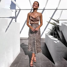 Прямая Faldas Mujer Европейская и американская женская новая юбка с принтом зебры и волнистым принтом с высокой талией женские юбки средней длины s