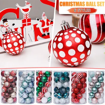 

30 Christmas tree Christmas ball decoration gadgets party wedding decorations exquisite multi-color decoration pendant F4