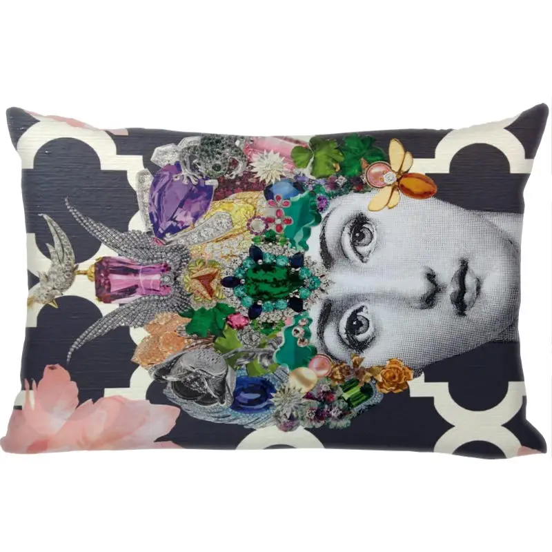 Новое поступление, Лучший милый чехол для подушки rosenthal Piero fornasetti, прямоугольная Наволочка на молнии, индивидуальный чехол для подушки 45x35 см(с одной стороны), Прямая поставка