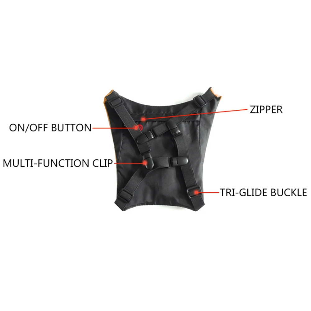 Steering Light Backpack 2.4GHZ LED Warning Glowing Wireless Remote Lithium Battery USB Motion Riding Backpack Pendant