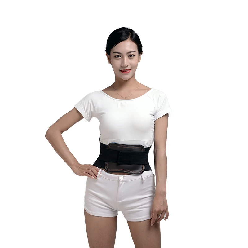

Leather Self Heating Pain Relief Lumbar Lower Back Brace Protective equipment Adjustable Waist Straps Therapy
