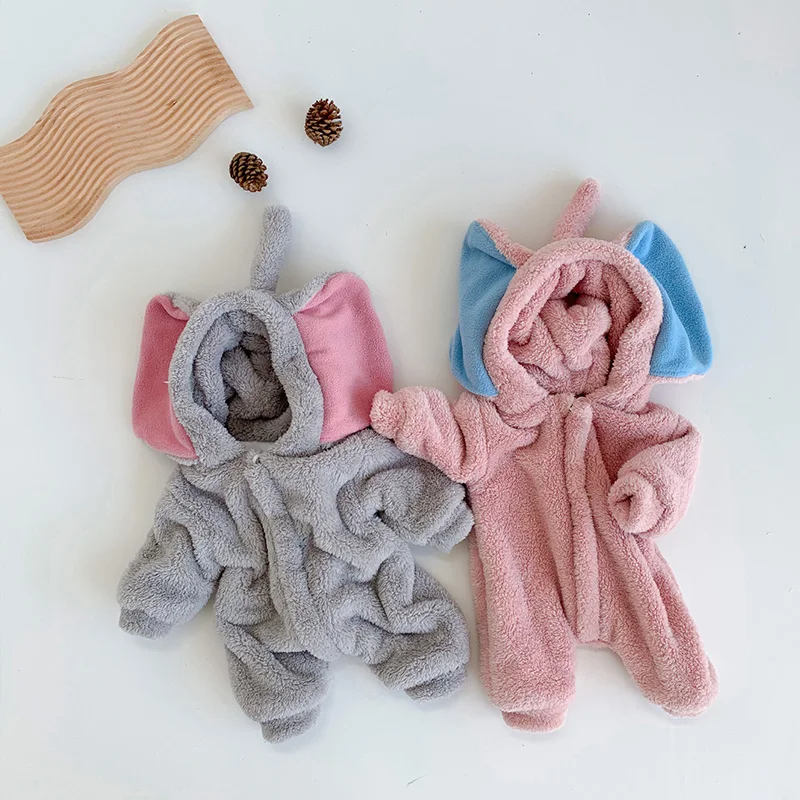 Baby Elephant Jumpsuits Thicken Lining Rompers