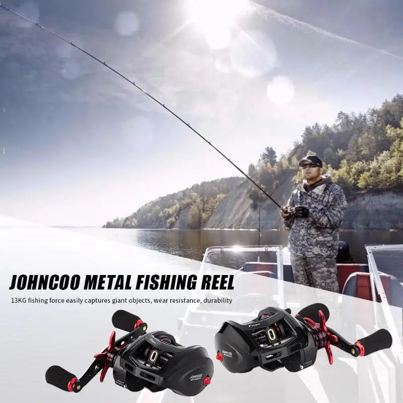 

Dual-brake Low Profile Baitcasting Fishing Reel Flexible Convenient Operation Light Material 11 and 1 BB 7.1:1 Fish Reels