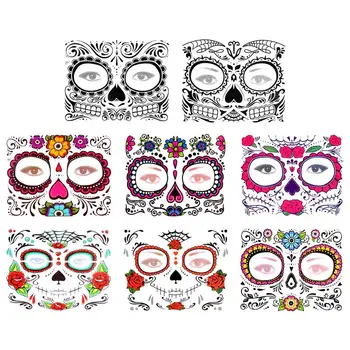 

8 pcs Halloween Cartoon Waterproof Disposable Sticker for Adults