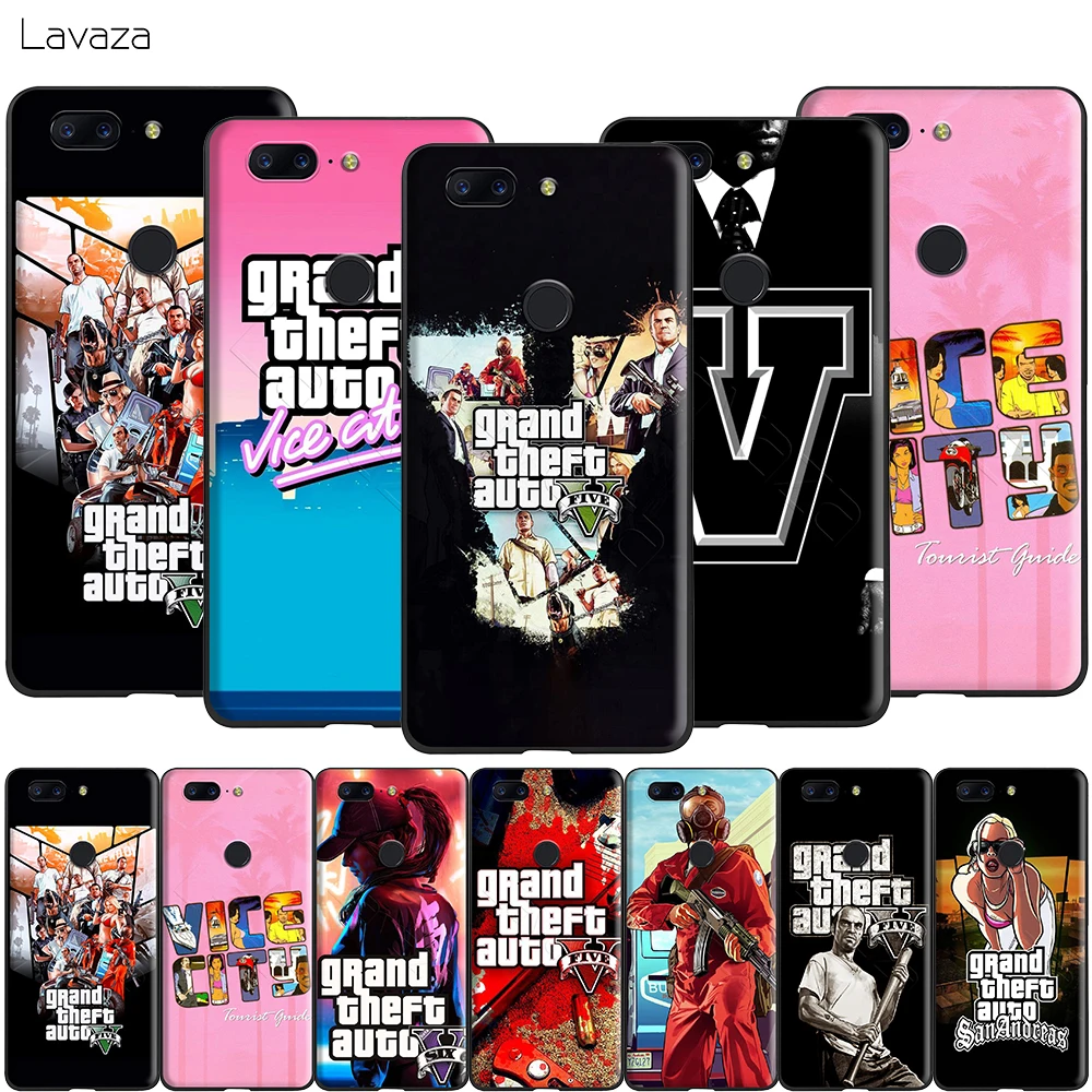 Lavaza Gta 5 Grand Theft Silicone Case for Oneplus 7 Pro 6t 6 5t |