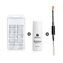 Набор инструментов MSHARE из полигеля, накладные ногти, модель, форма акрилового полигеля, набор для быстрого создания кисти, решение для выскальзывания ногтей, советы для наращивания ногтей