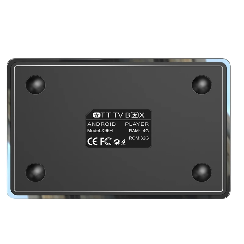 10 шт. X 96 H Android 9,0 ТВ приставка 4 Гб 64 Гб H603 четырехъядерный 6K 2,4G 5G двойной Wifi BT4.1 Google плеер Youtube телеприставка X96 H 4 Гб 32