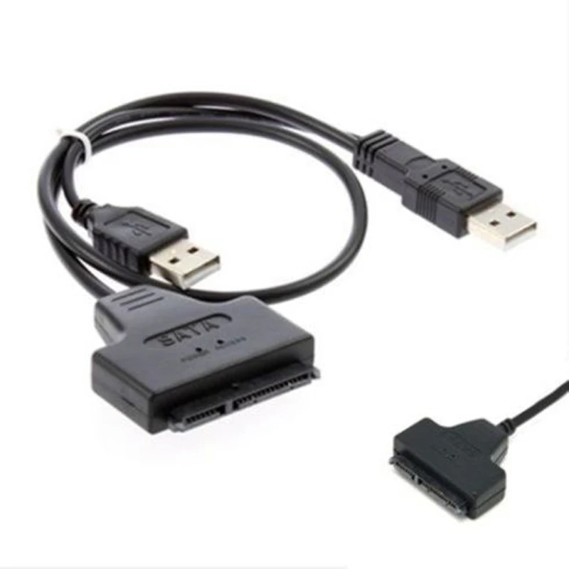 Универсальный USB 2,0 на SATA внешний преобразователь Кабель-адаптер для 2," /3,5" SATA 15+ 7 Pin Соединительный кабель HDD данные SSD передача