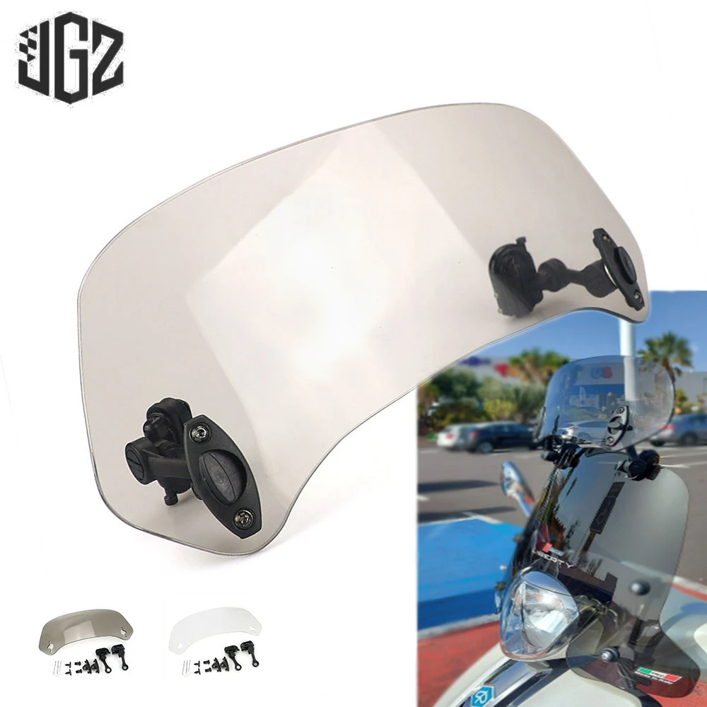 Motorcycle Acrylic Extension Windscreen Clamp-On Windshield For Piaggio  Gilera SP50 VX SC 125 ST VXR 200 Nexus 250 300 500 GP800 - AliExpress  Automobiles \u0026 Motorcycles