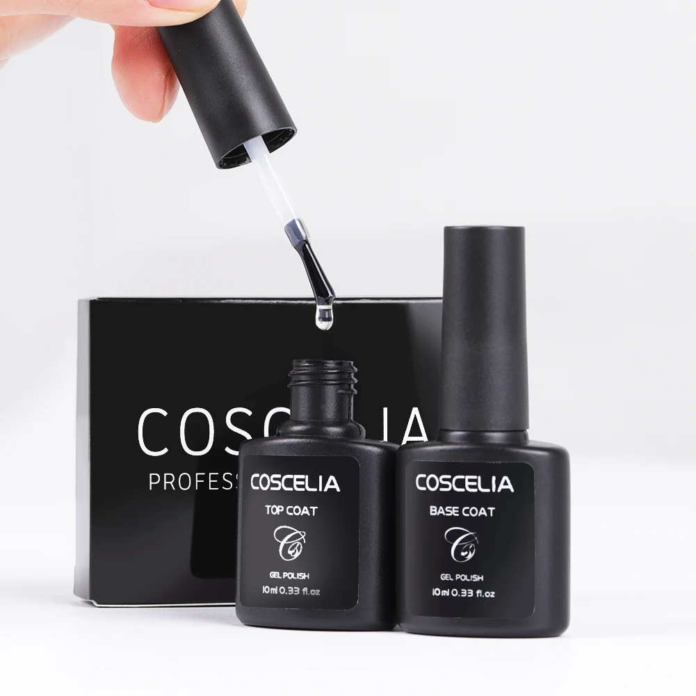 Набор для укрепления ногтей COSCELIA верхнее и Базовое покрытие гибридный