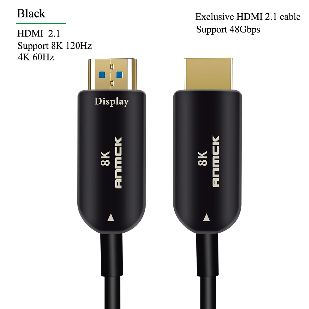 HDMI 2.1 8K Волоконно-оптический кабель 4K 8K HDMI 2,0 2,1 48 Гбит/с ультра высокая скорость HDR ARC HDCP 2,2 Динамик ТВ камера видео волокно optique - Цвет: HDMI 2.1 8K