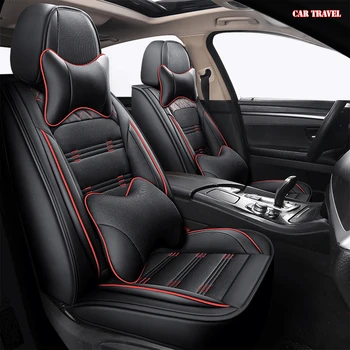

CAR TRAVEL Leather car seat covers for nissan qashqai j10 geely atlas peugeot 206 201 207 307 308 auto accessories automobiles