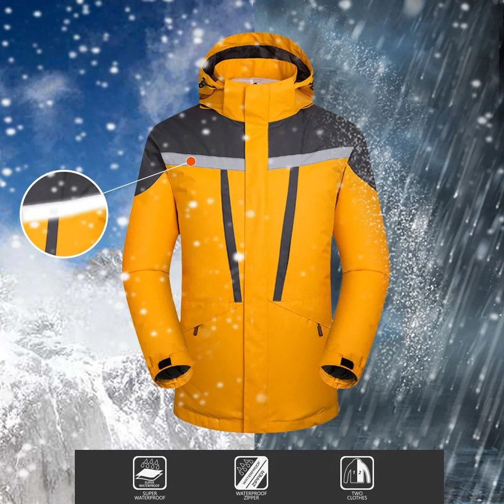 Мужская зимняя куртка с капюшоном из материала софтшелл, ветронепроницаемая Водонепроницаемая мягкая куртка, женская верхняя одежда, однотонная Повседневная брендовая мужская одежда 10,17