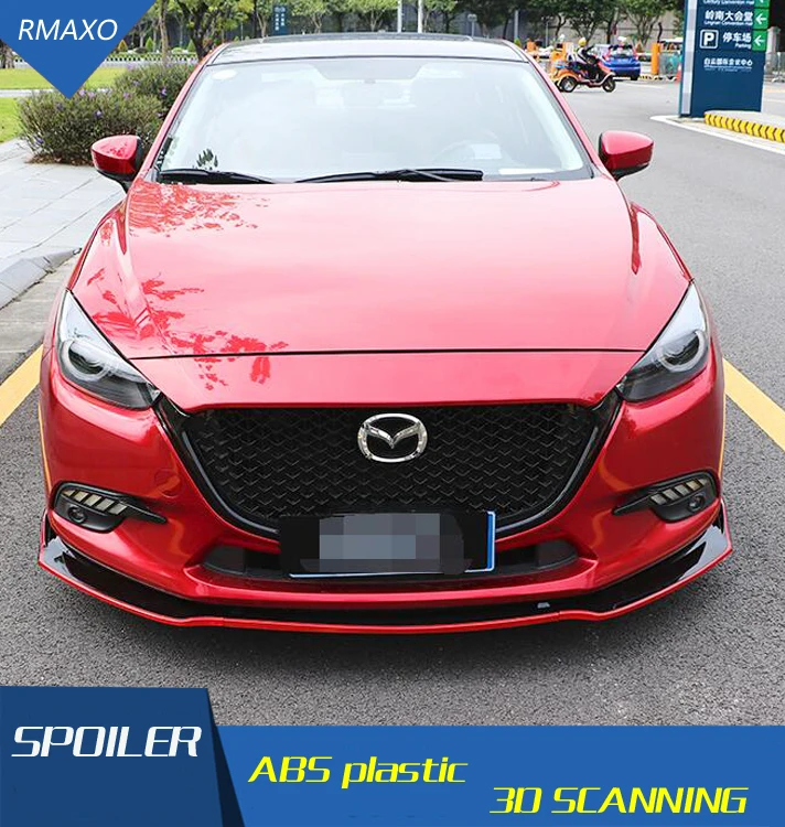 Для Mazda3 Axela Body kit спойлер 2014 2016 для Mazda 3 ABS задний передний бампер диффузор защитные
