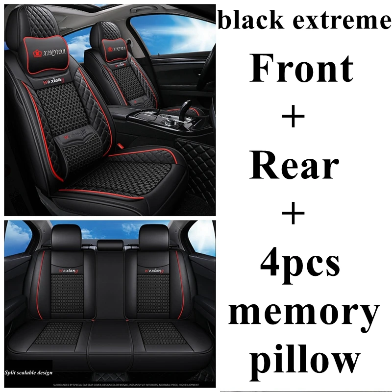 Авто сиденья набор для Mercedes Benz C200 C180 C200 C200K C220 C250 C280 C300 C350 C450 G350d G500 A160 B180 B200 B260 t211 - Название цвета: black Extreme