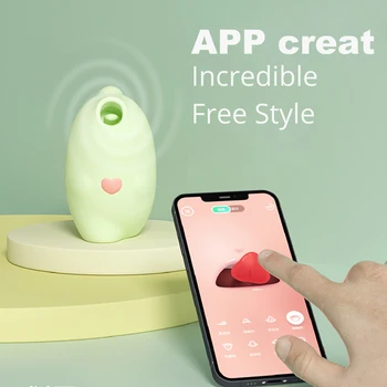 New Vagina Sucking App Control Vibrator Sucker Nipple Stimulate Clitoris Stimulator of Magic Kiss Powerful Sex Toys for Women 2
