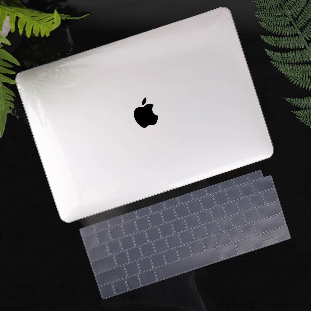 

Redlai Crystal transparent apple macbook protective case air pro retina 11 13 15 mac 12 with keyboard cover