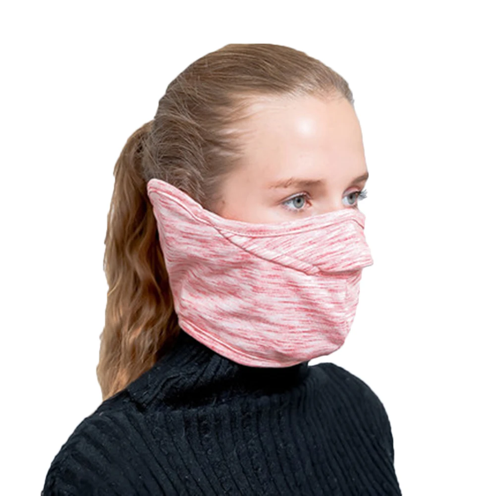 Розовый Winter Face Mask Windproof Ear Face Warmer with Earflap for Outdoor Sport SAL99 - Цвет: Розовый