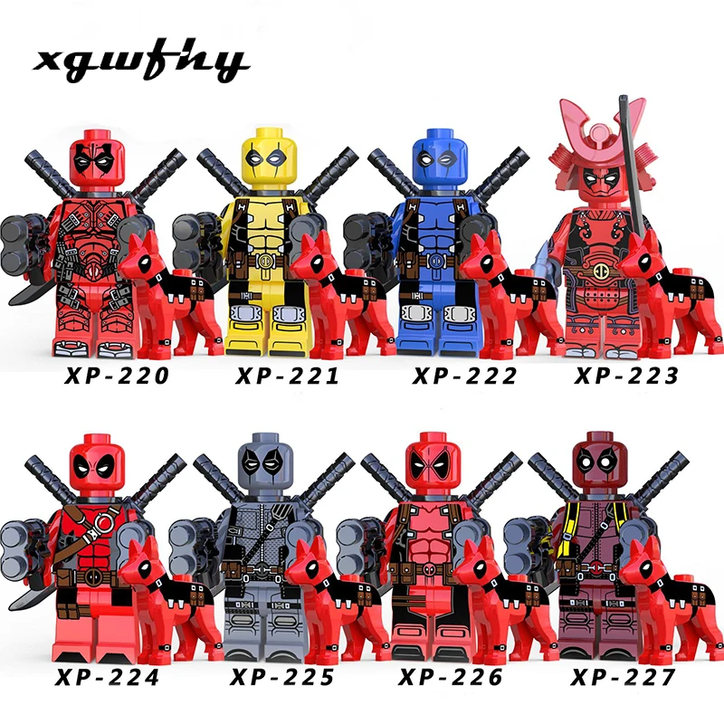 

15 modelsDeadpool 2 Domino Marvei Super Heroes Wolverine Sets Bricks Deadpool Model Building Blocks Kids Toys Gift jm294