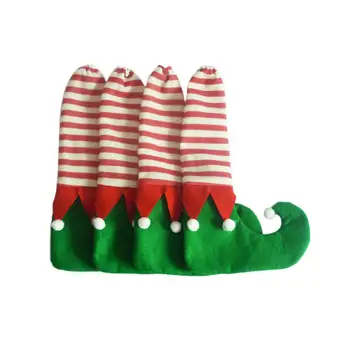 

4PCS Christmas Chair Table Leg Foot Socks Prevent Scraping Decorations Gift NEW