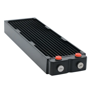 

HOT-FREEZEMOD TSRP-HP45-360 360mm Computer Pc Water Cooler Copper Radiator Double Layers 45MM Thick Copper Fins G1/4