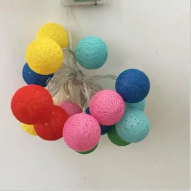 

Line Ball String Cotton Line Ball Wave LED Flashing String Lights Decorative Light Neon LED Lights Decoration Christmas Light