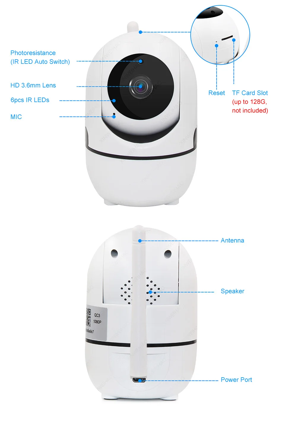 720 P/1080 P Беспроводная ip-камера облачная Wifi камера интеллектуальное автоматическое отслеживание человеческого дома безопасности CCTV сеть