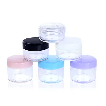 

10Pcs 3g/5g/10g/15g/20g Empty Plastic Travel Cosmetic Jars Makeup Container Face Cream Sample Pot Gel Box Storage Bottle