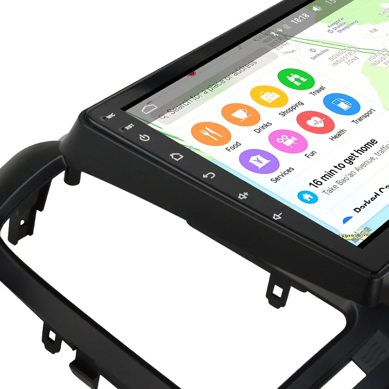 Ekiy 9 ''ips Android 8,1 Автомобильный мультимедийный Авторадио 4G+ 64G для hyundai SANTA FE 2005-2012 gps Навигация стерео DSP видео плеер