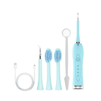 

Electric Calculus Remover Teeth Whitening Cleaning Tartar Scraper Tooth Polisher Stain Eraser High Frequency Vibration