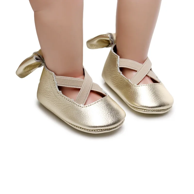 

Baby Girl Bow Leather Shoes Infant First Walkers Shoe Children Wedding Kids Toddler Shoes Non-Slip Princess Dance Shoes