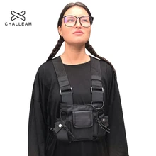 Функциональная тактическая нагрудная сумка для мужчин Модная пуля жилет в стиле хип-хоп Уличная Сумка Поясная Сумка женская черная нагрудная сумка 233