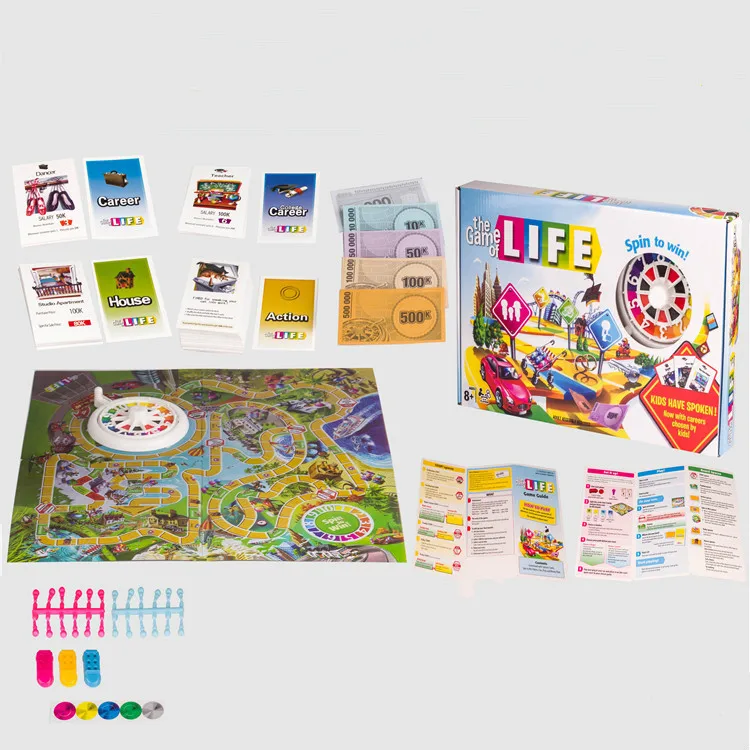 

Novelty Creative The Game of Life Game Turntable Card Games Kids Toys for Children Christmas Gift .