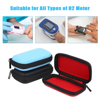 

Storage Case Organizer For Fingertip Pulse Oximeter with Zipper Mini Waterproof Storage Box For Fingertip Pulse Oximeter