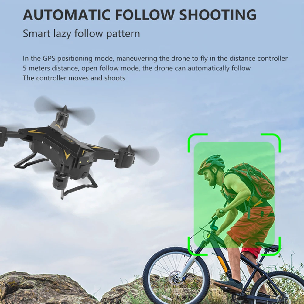 KY601G складной usb зарядка 4K HD двойной gps wifi 4 канала интеллектуальный пульт дистанционного управления FPV с воздушным видом Дрон ABS фотография