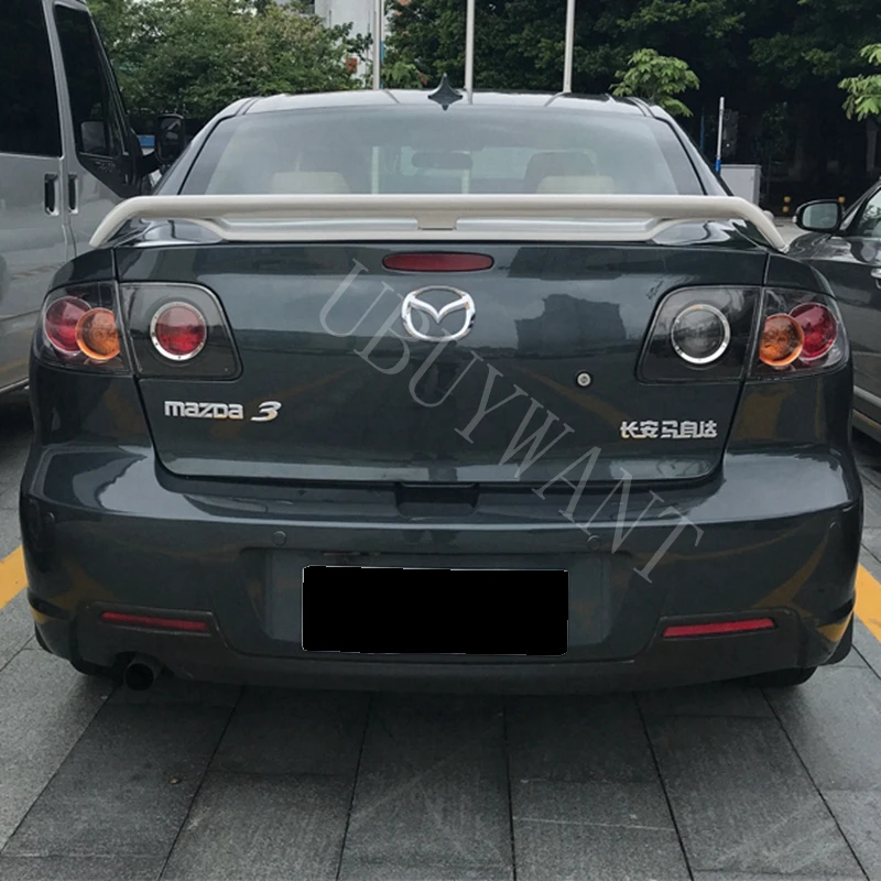 Для Mazda 3 Mazda3 спойлер 2007 2008 2009 2010 2011 ABS внешний задний спойлер хвост багажнике крыло украшения стайлинга автомобилей