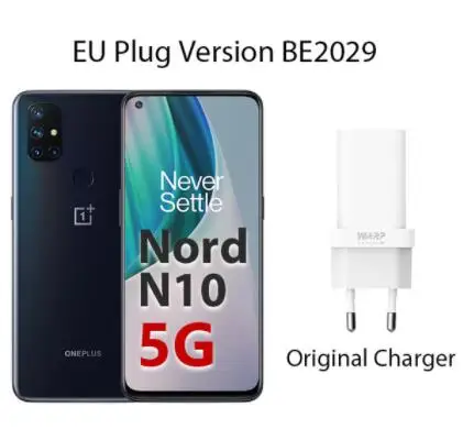 Global Version OnePlus Nord N10 5G Smartphone 6GB 128GB Snapdragon 690 NFC 6.49" 90Hz Display 64MP Quad Camera Warp Charge 30T one plus best phone OnePlus