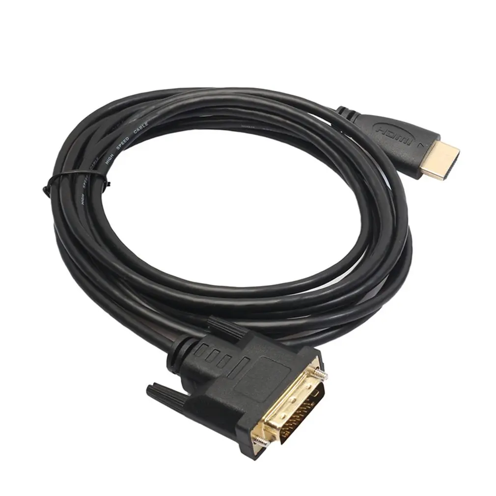 

Ultra Slim HDMI Cable Video Cable HDMI Male to DVI 24+1 Male Adapter Video Line Full HD 1080P 1/1.5/1.8/2/3/5m DIY