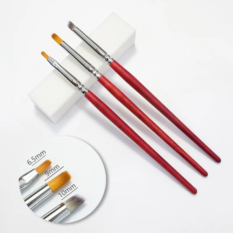 3pcs Dual-ended Nail Art Brushes
