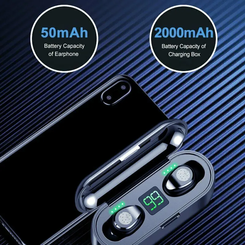 X6 Pro IPX7 4000mAh In-ear wireless Bluetooth smart and convenient headset