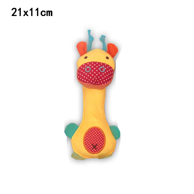 giraffe Hoomall игрушка для домашних животных жевательная игрушка-пищалка для щенков скрипучий плюшевый звук мультфильм жираф/обезьяна товары для домашних животных игрушка для собак - Цвет: giraffe