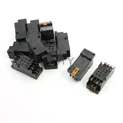 

PYF11A Relay Socket DIN Rail Mount 11Pin 10pcs for MY3NJ HH53P Relay